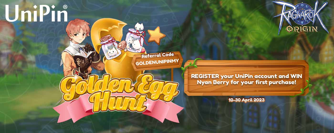 Golden Egg Hunt Ragnarok - 2100 Nyan Berrys Free From UniPin!